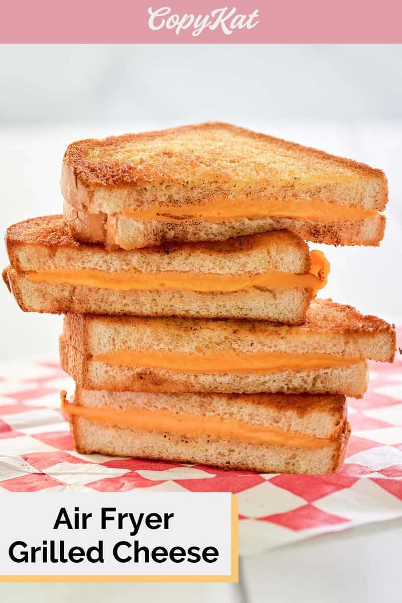 a stack of grilled cheese sandwiches.