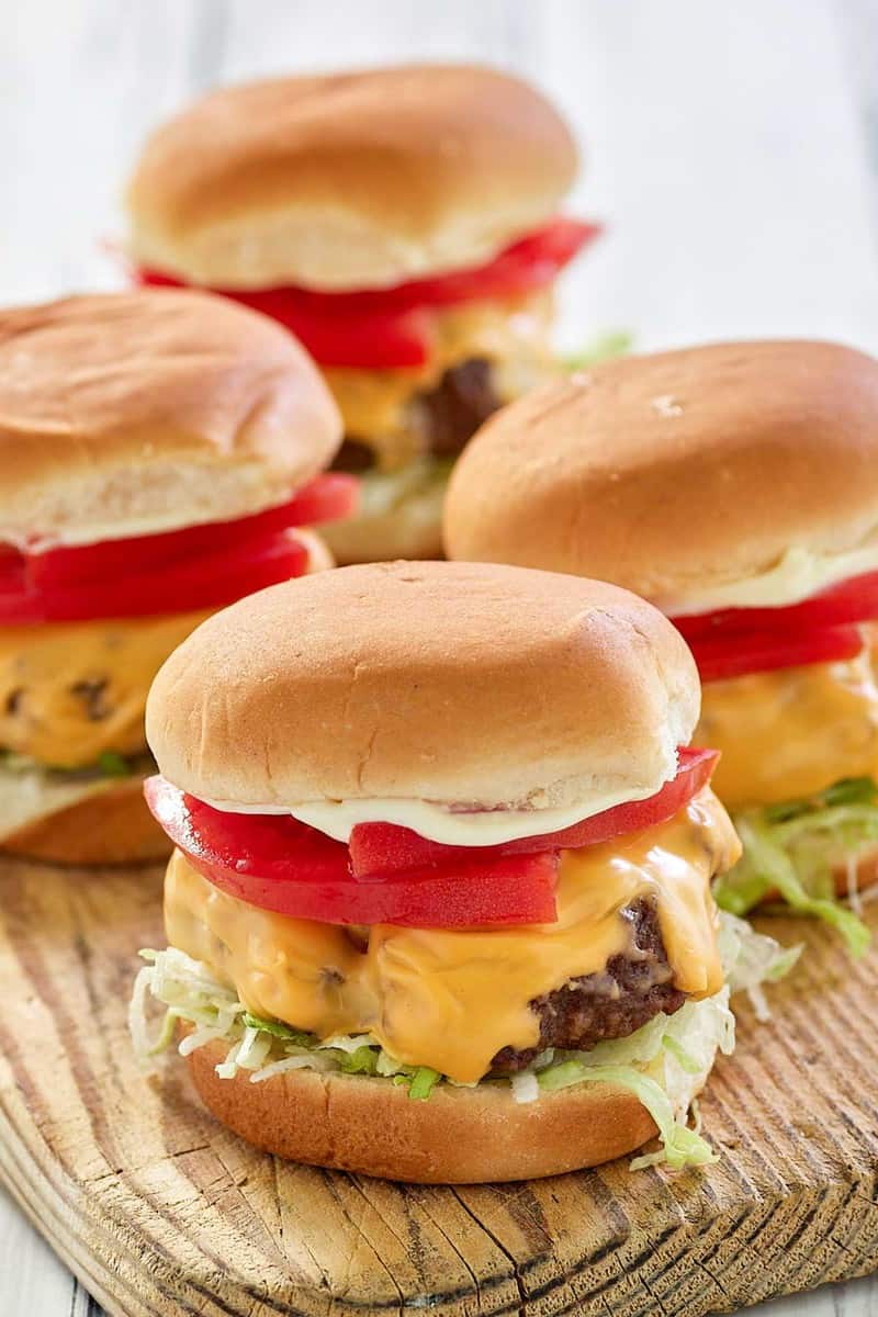 Air Fryer Hamburgers –