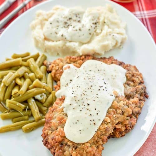 Country Fried Steak (Cracker Barrel Copycat) - Sugar and Soul