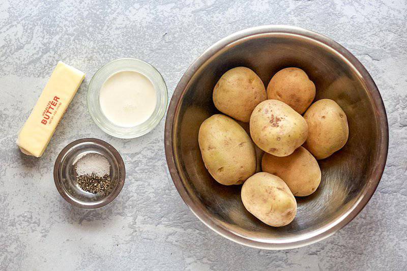 Instant Pot Mashed Potatoes ingredients.