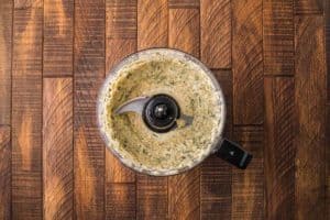 horseradish herb rub sauce in a food processor.