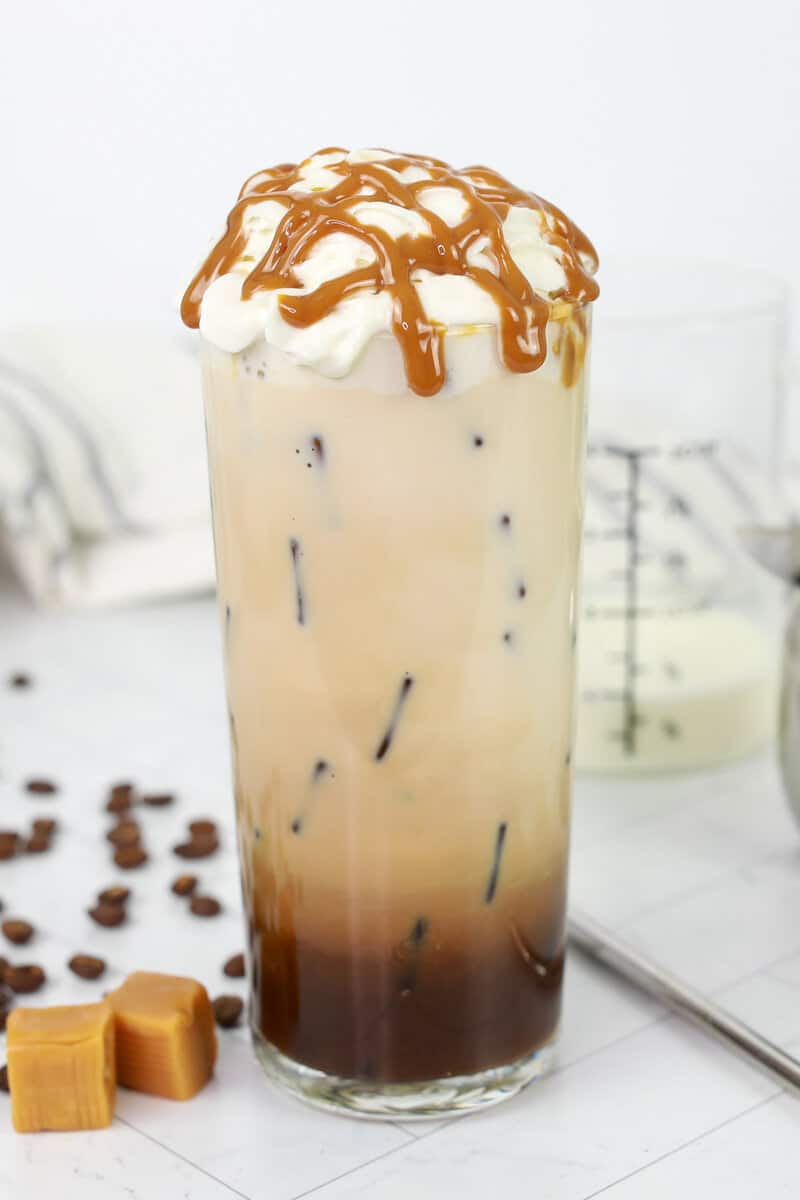 Caramel iced deals coffee