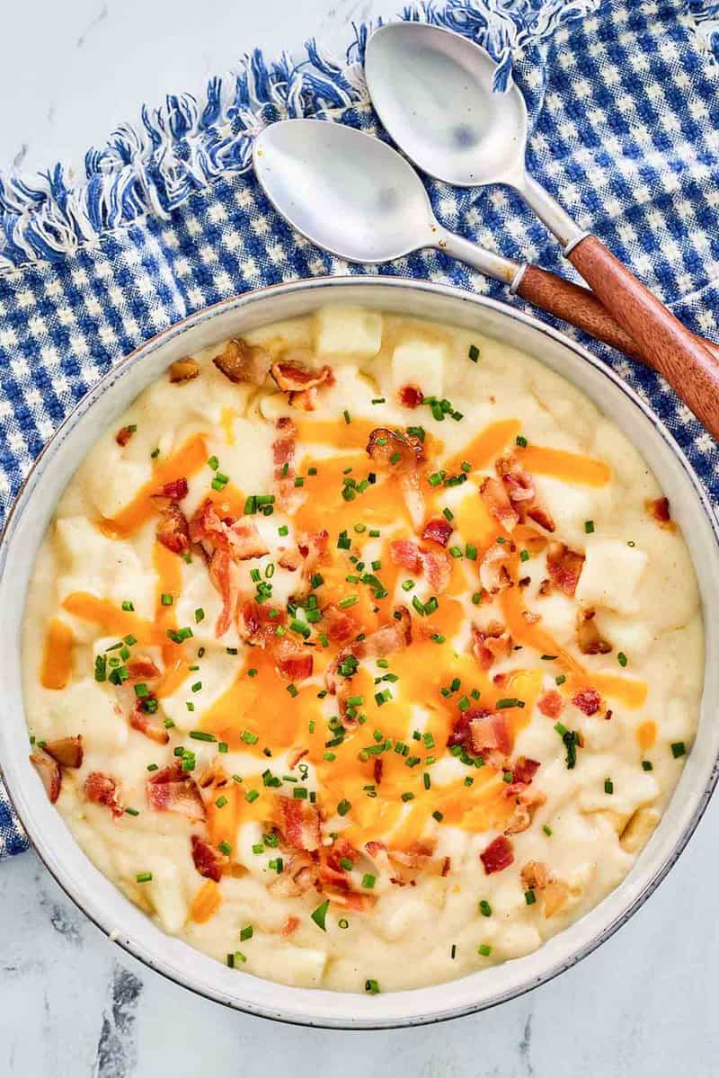 Loaded Baked Potato Soup Recipe That's So Easy! - Fun Cheap or Free