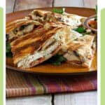 copycat Outback Steakhouse Alice Springs Chicken Quesadilla on a plate.