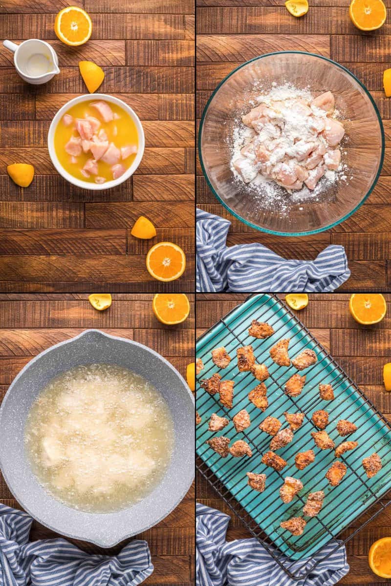 PF Chang's Orange Chicken recipe steps.