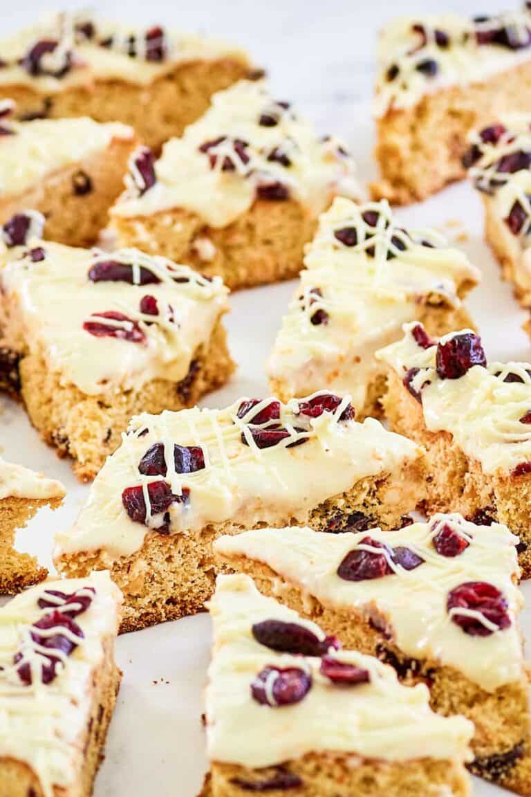 copycat Starbucks cranberry bliss bars.