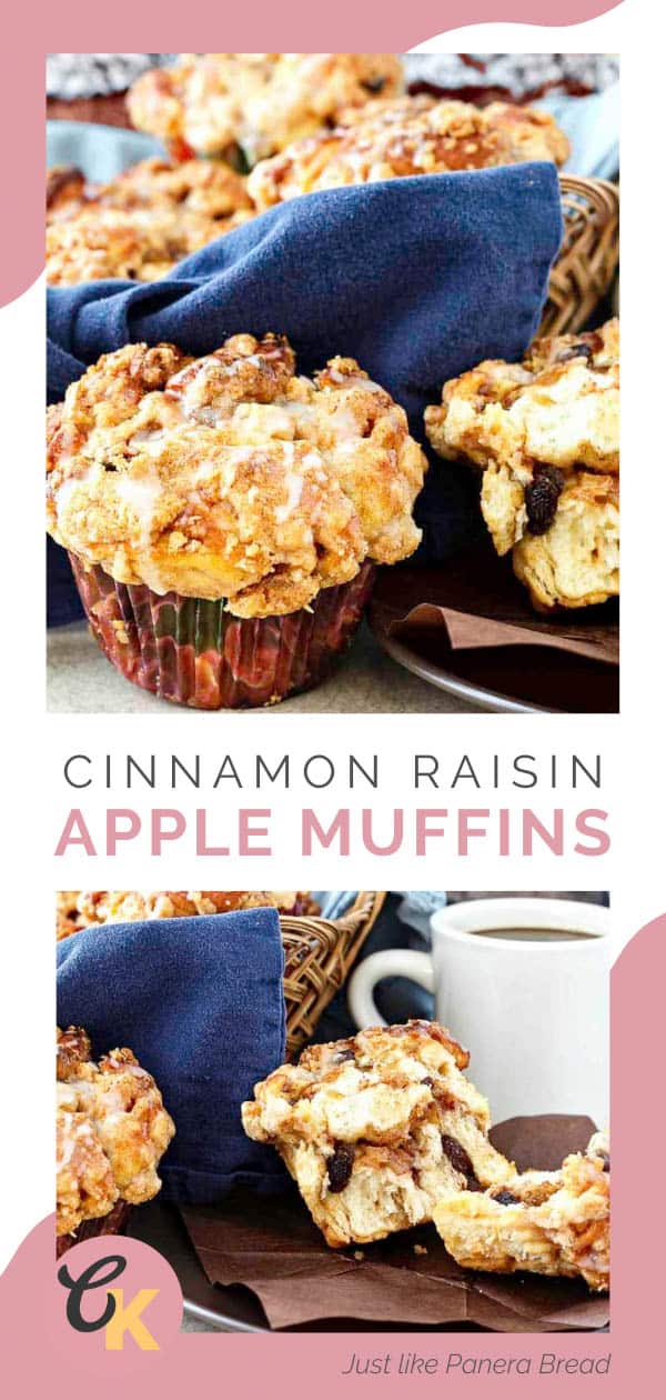 Panera Bread Apple Cinnamon Raisin Muffins CopyKat Recipes