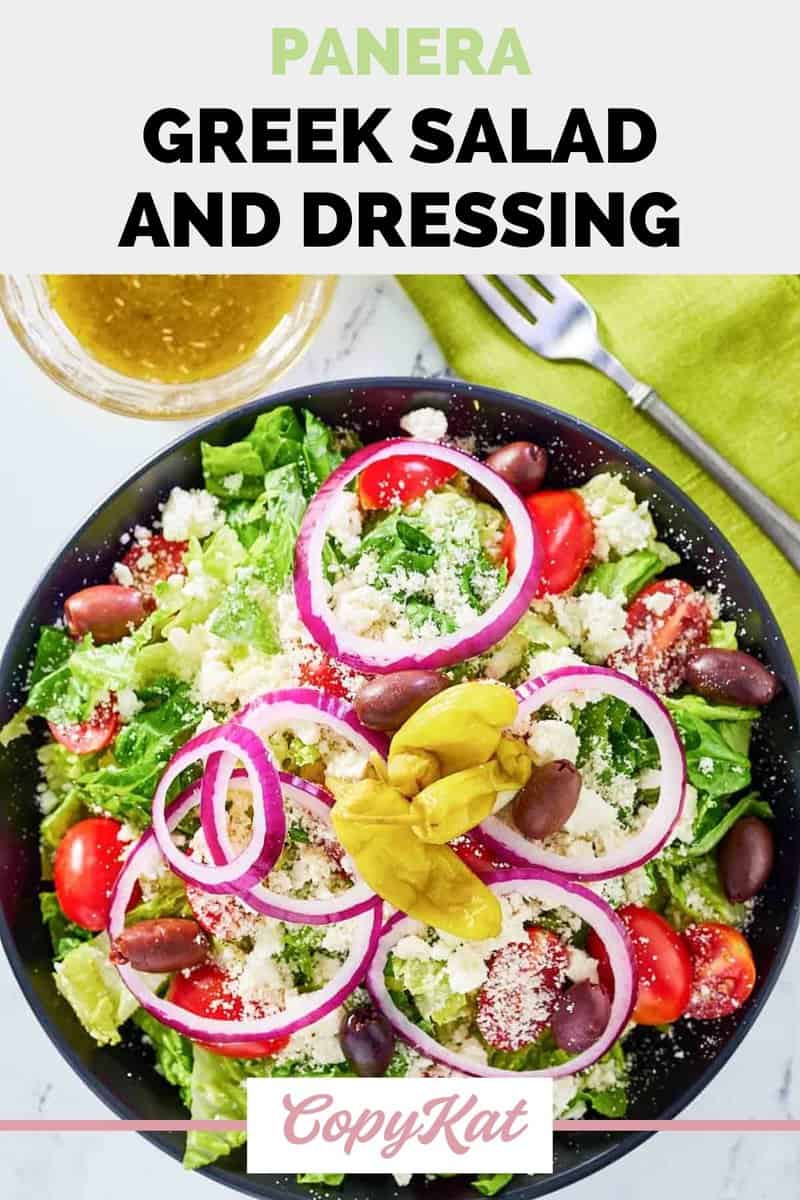 Panera Greek Salad and Dressing - CopyKat Recipes