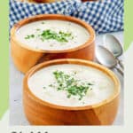 two bowls of copycat Red Lobster clam chowder.