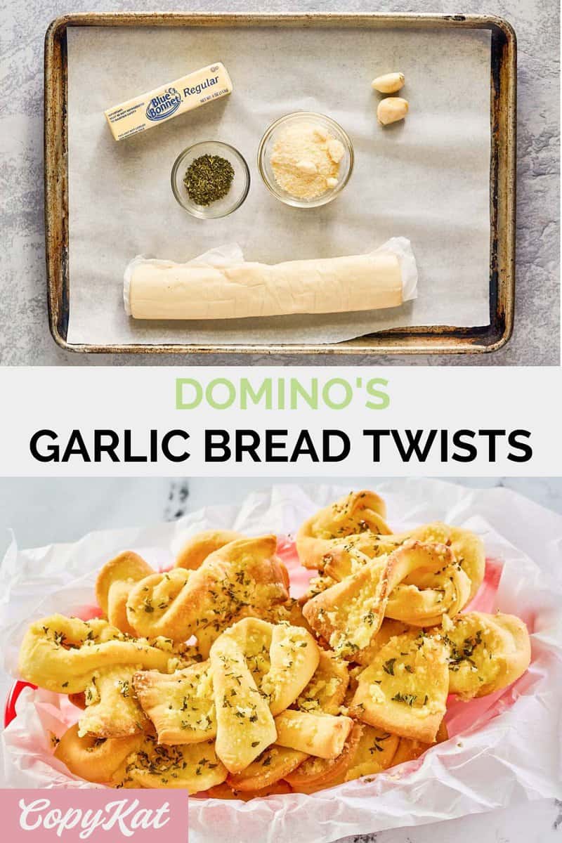 Domino's Garlic Bread Twists (Garlic Knots) - CopyKat Recipes