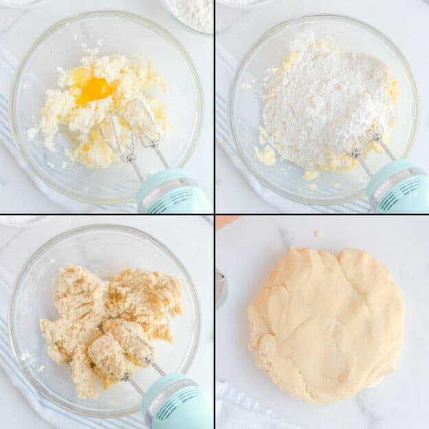 send half of steps for making lemonades cookie dough.