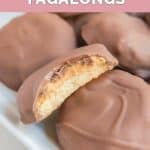 closeup of homemade Girl Scout tagalongs.