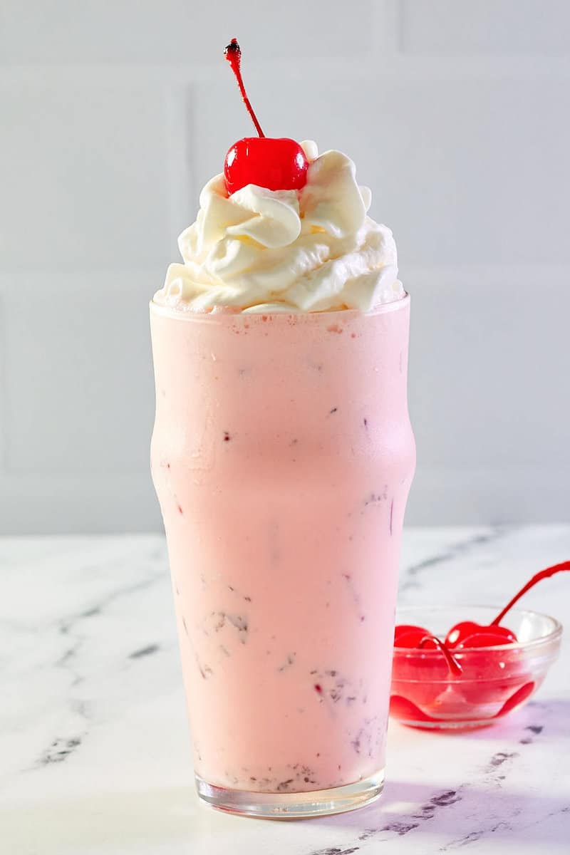 copycat Chick Fil A peppermint chip milkshake.