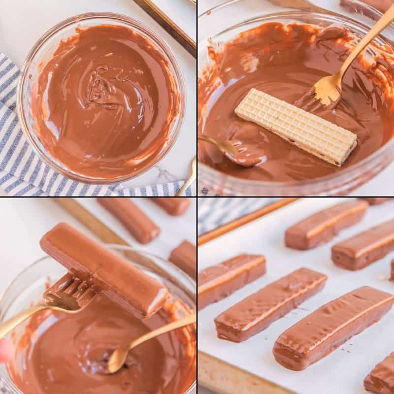 homemade kit kat candy bars #shorts 