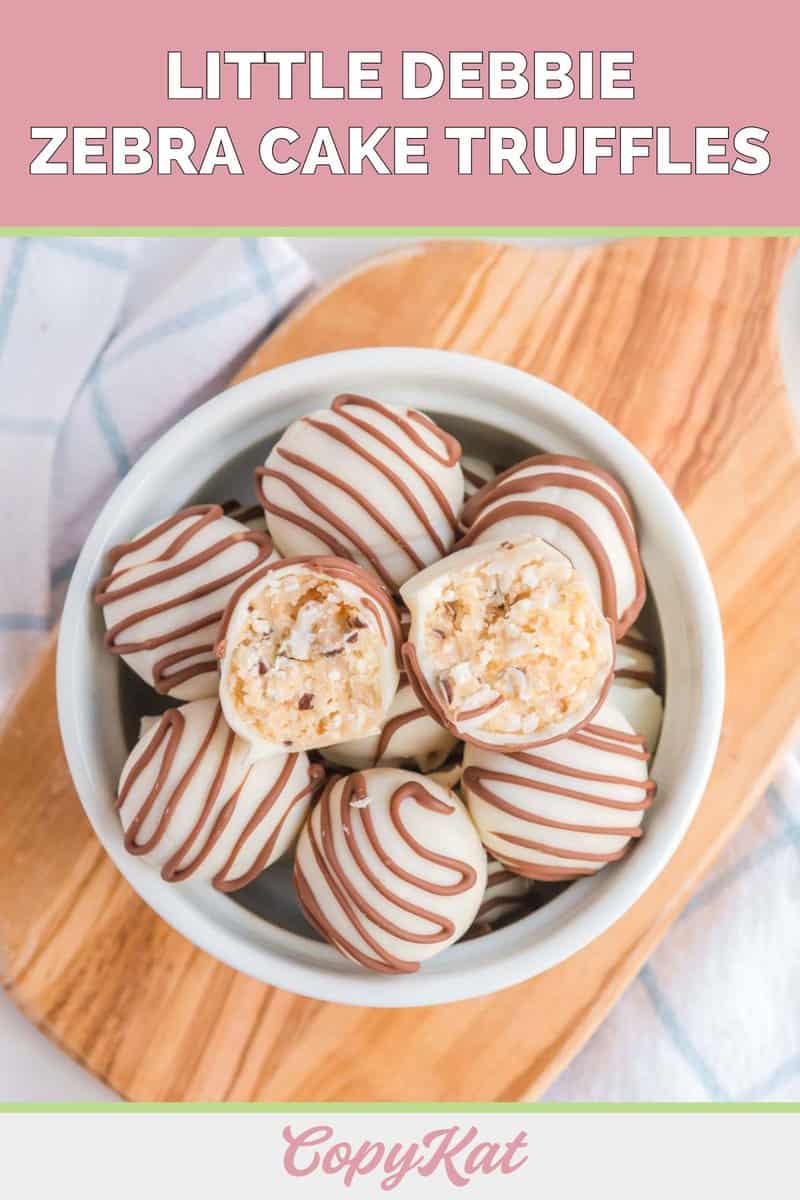 Little Debbie Zebra Cake Truffles (Cake Balls) - CopyKat Recipes