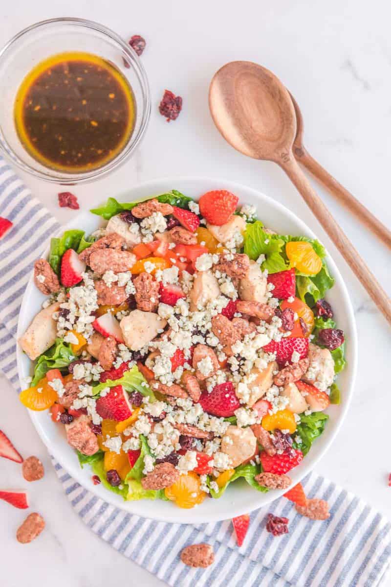 copycat O'Charley's California chicken salad and balsamic dressing.