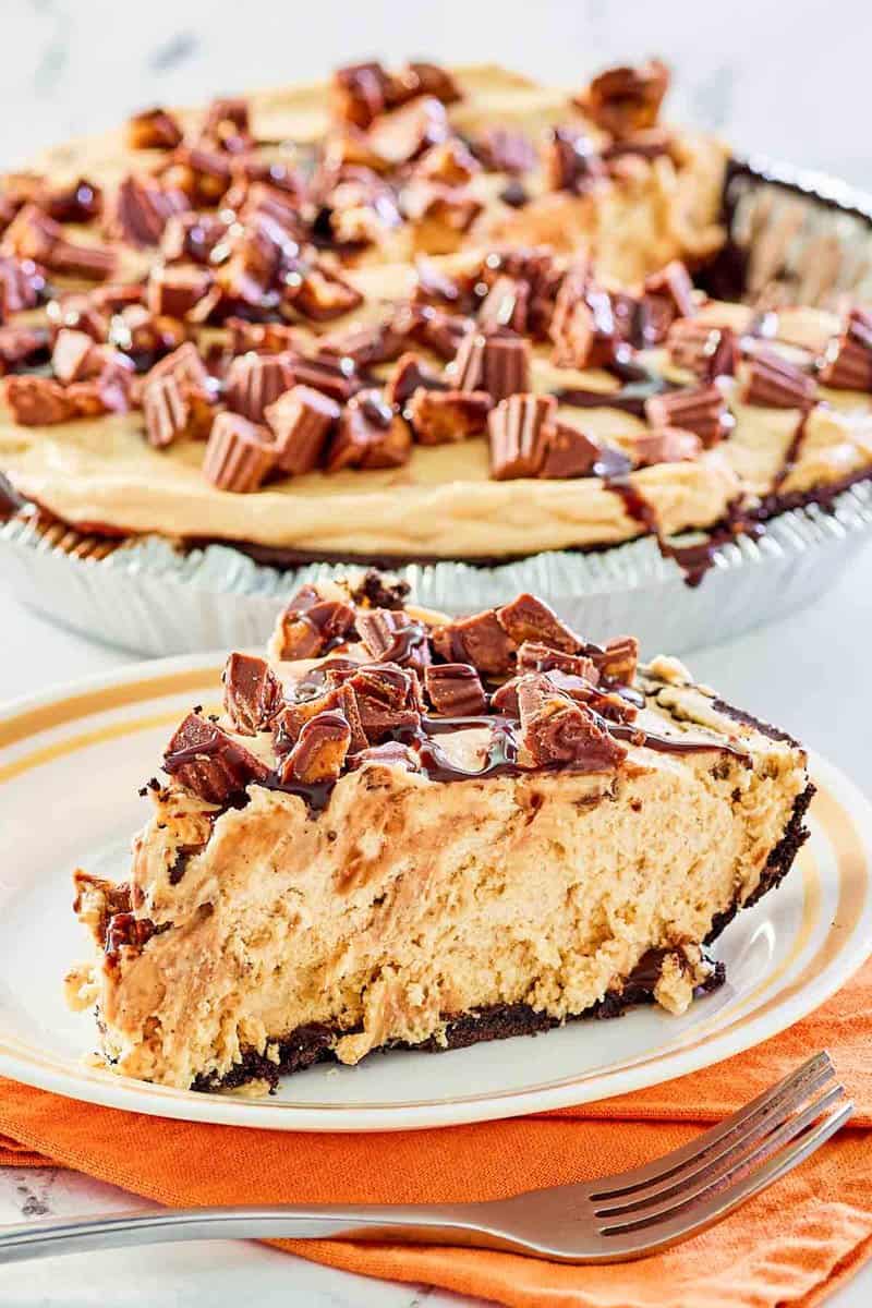 Easy Reeses Peanut Butter Pie No Bake Copykat Recipes 