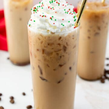 copycat Starbucks iced sugar cookie latte.