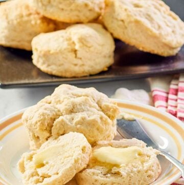 sweet biscuits on a white plate and black platter.