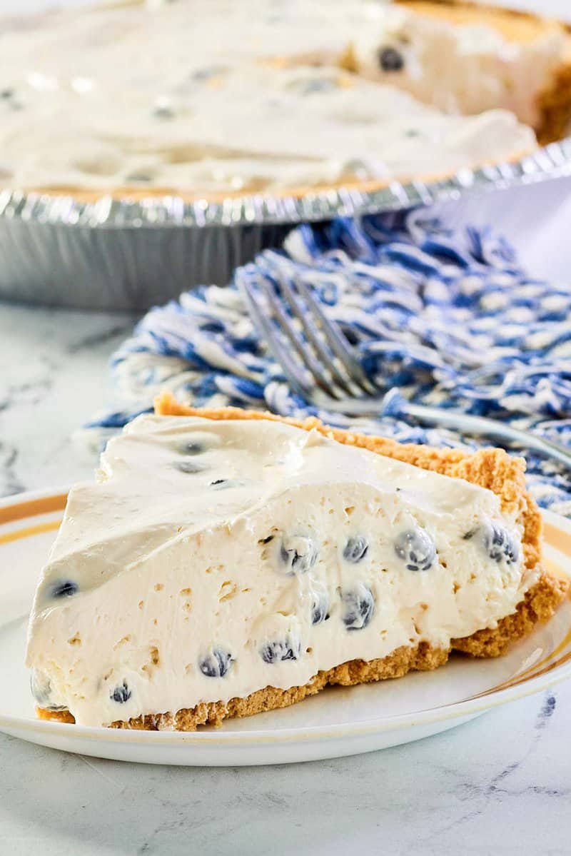 Easy No Bake Blueberry Cream Pie - CopyKat Recipes