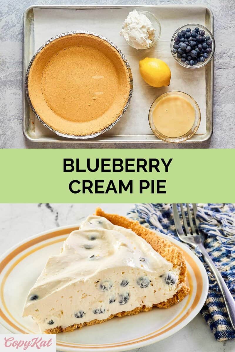 Simple No Bake Blueberry Cream Pie Tasty Made Simple 