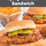 Homemade Chick Fil A spicy chicken sandwiches.