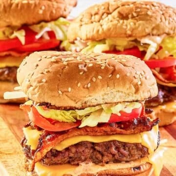 copycat McDonald's smoky BLT quarter pounder with cheese.