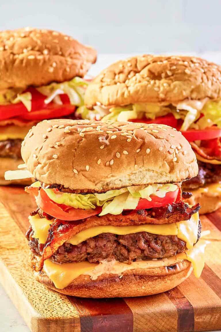 copycat McDonald's smoky BLT quarter pounder with cheese.