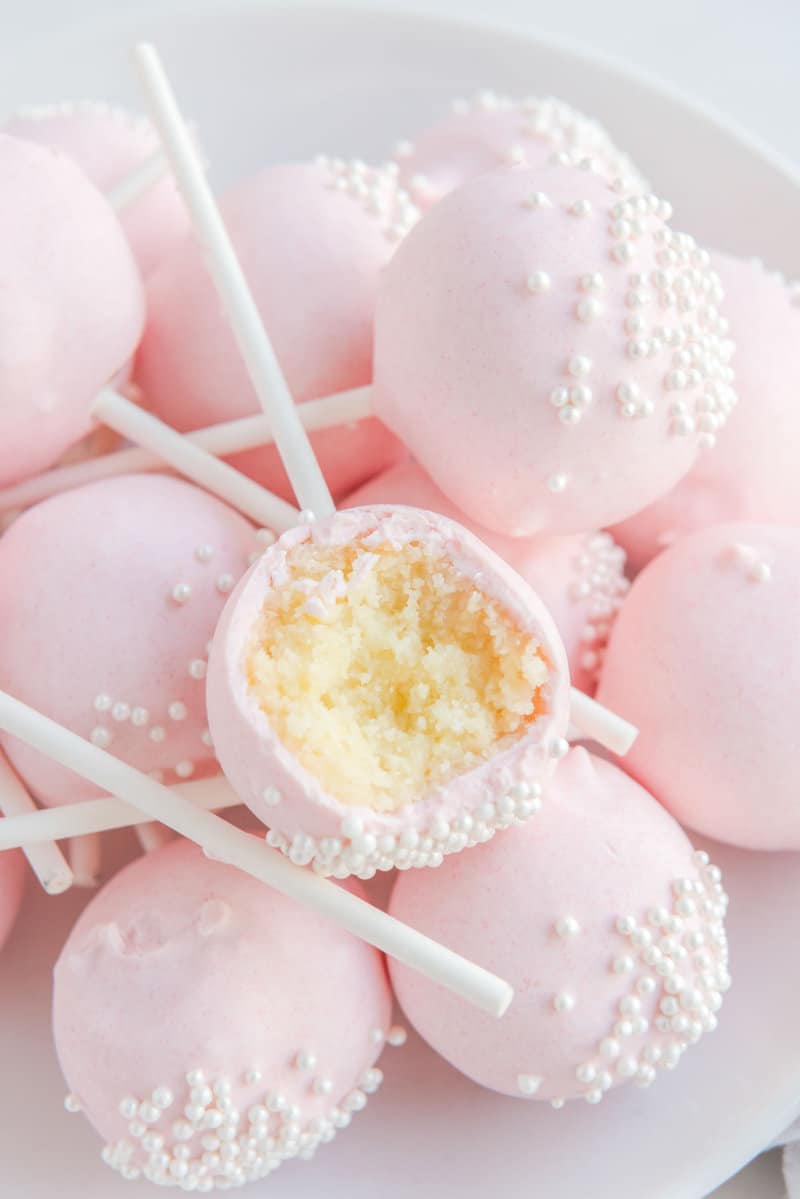 Christmas Cake Pops with Glass Presentation Jar