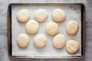 Angel biscuits earlier  baking.