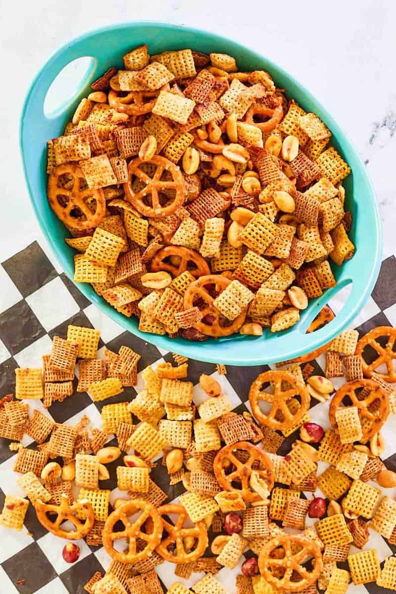 Homemade Original Chex Mix (EASIEST Recipe)