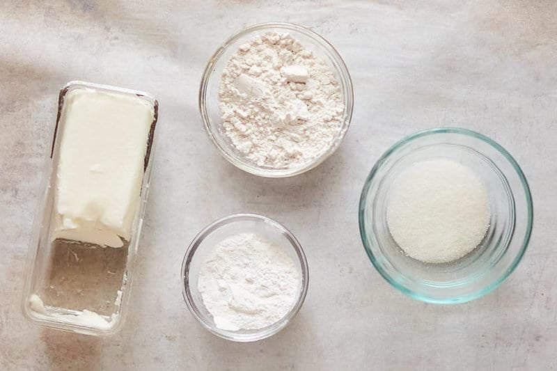 Homemade crackers ingredients.