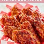 A basket of homemade KFC honey barbecue wings.