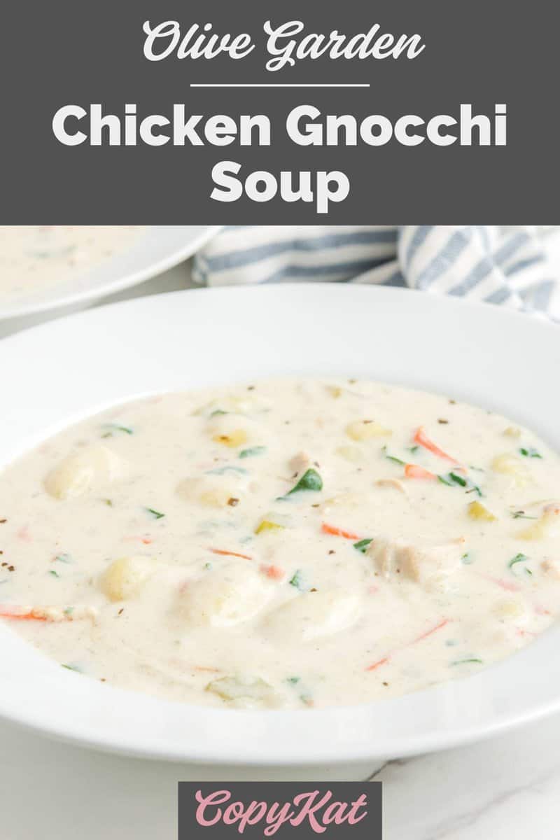 Copycat Olive Garden Chicken Gnocchi Soup Recipe