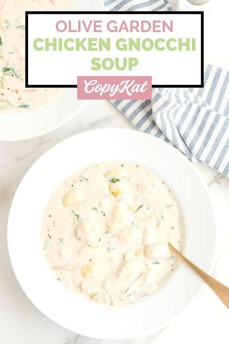 Copycat Olive Garden Chicken Gnocchi Soup Recipe