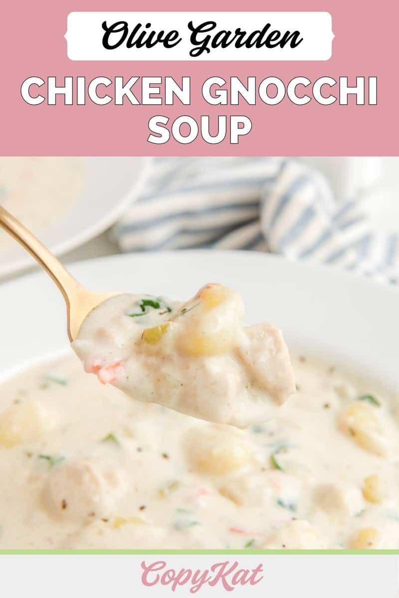 Copycat Olive Garden Chicken Gnocchi Soup Recipe