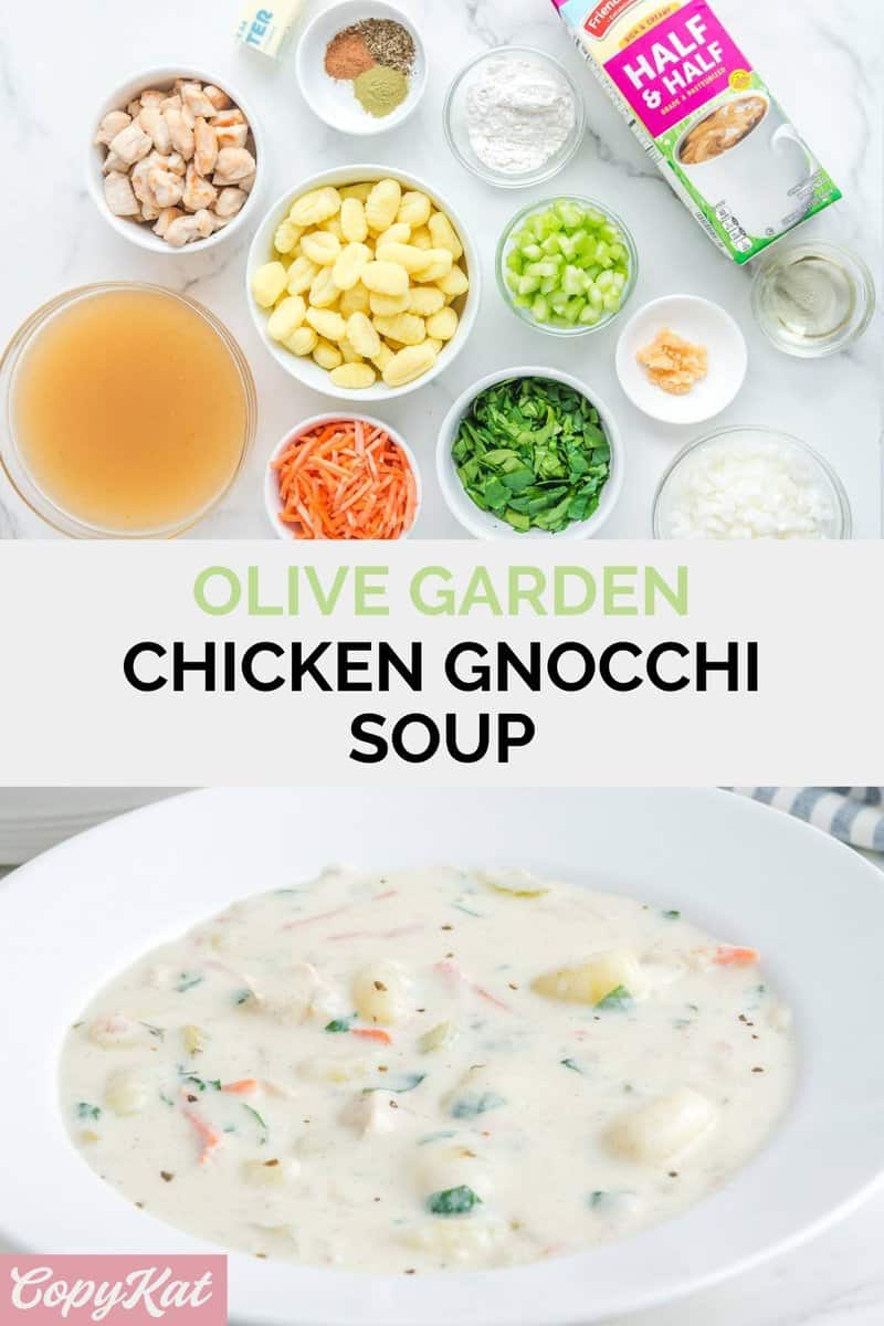 Copycat Olive Garden Chicken Gnocchi Soup Recipe