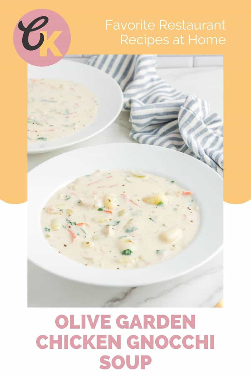 Copycat Olive Garden Chicken Gnocchi Soup Recipe