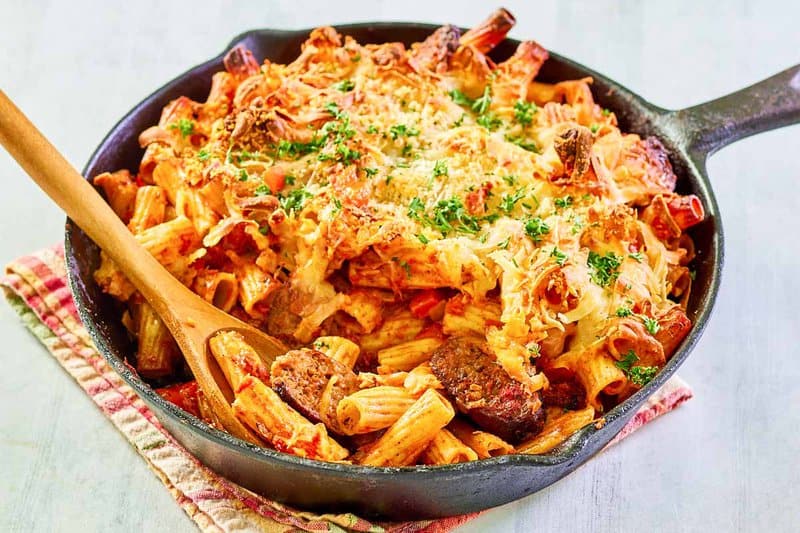 Skillet Sausage Pasta (One Pot)