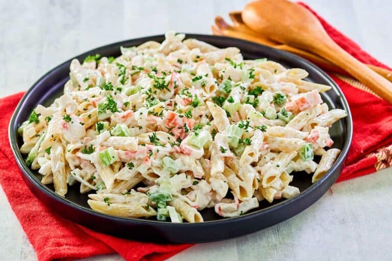 Seafood Pasta Salad Recipe with Imitation Crab