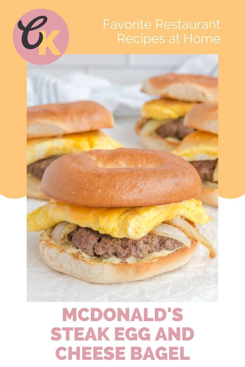 Mcdonald S Steak Egg And Cheese Bagel Copykat Recipes