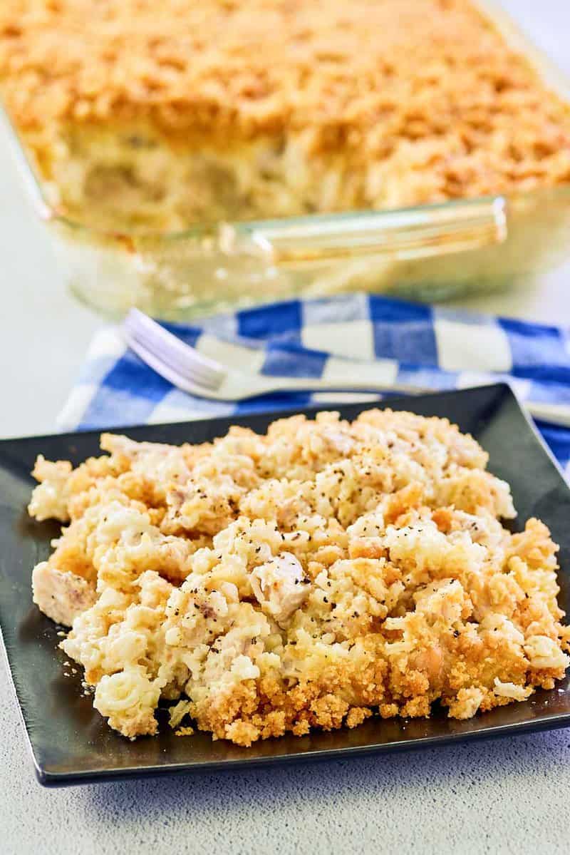 Grandmother's Ritz Chicken Casserole - Add a Pinch