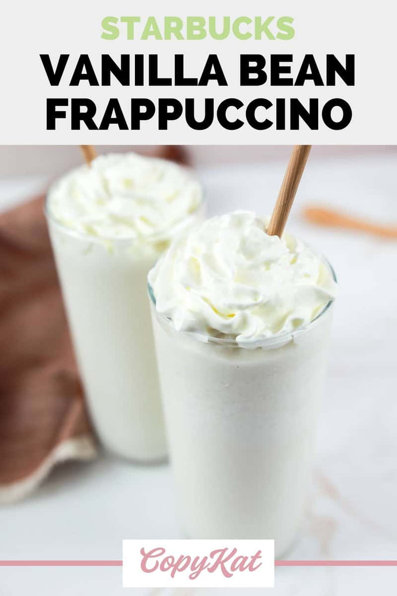 Starbucks Vanilla Bean Frappuccino - CopyKat Recipes