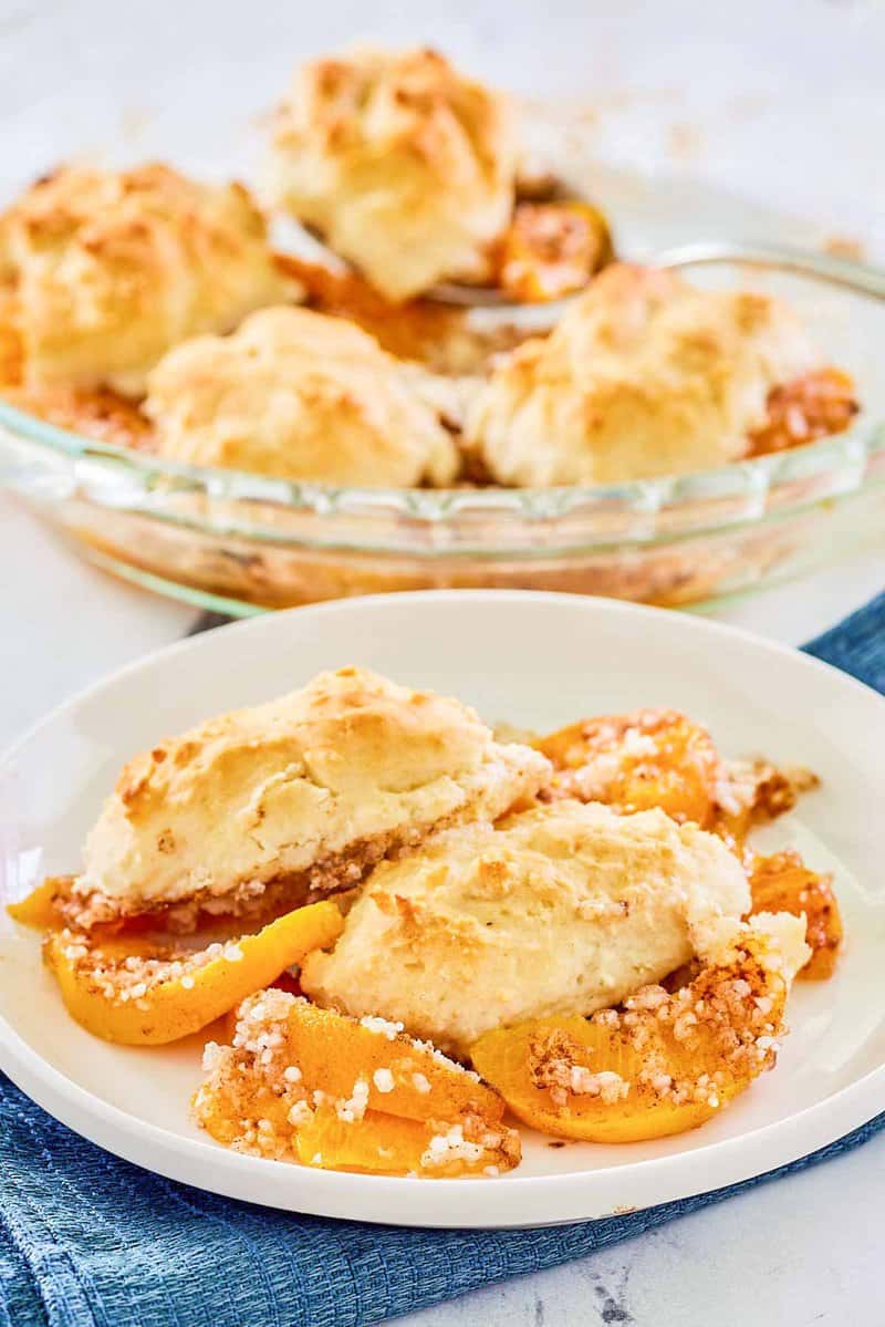 Easy Bisquick Peach Cobbler