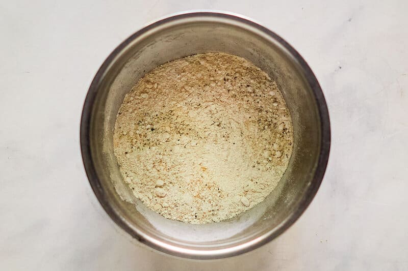 Breading mixture for Captain Crunch chicken.