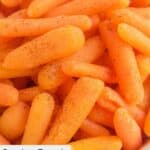 Closeup of homemade Cracker Barrel carrots.
