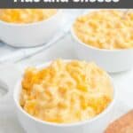Homemade Sweetie Pie's mac and cheese in a white bowl.