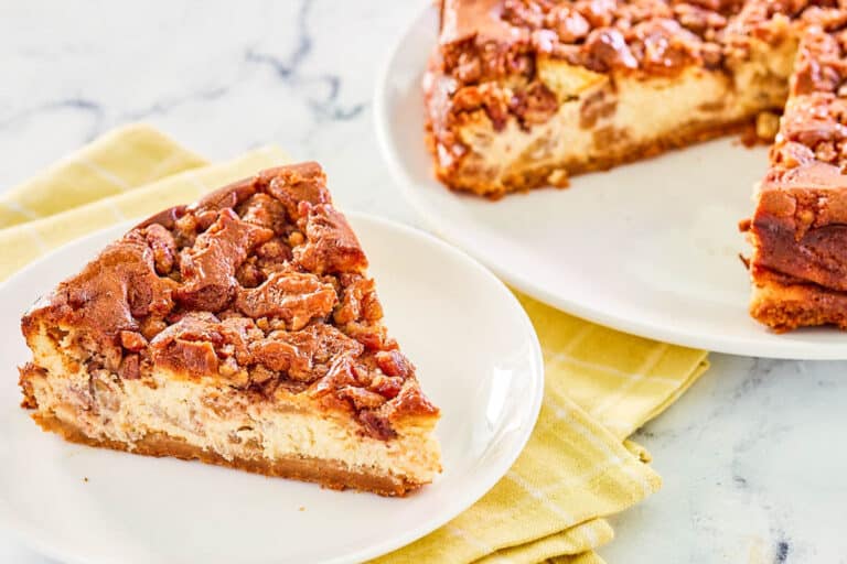 Olive Garden Apple Praline Cheesecake: