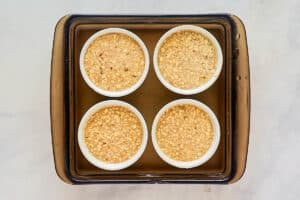 Oatmeal custard before baking it.