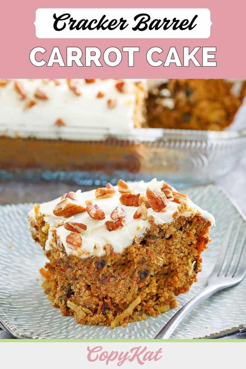 Cracker Barrel Carrot Cake - CopyKat Recipes